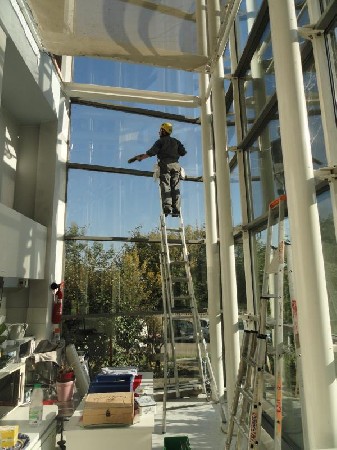 Travaux daccès difficile de nettoyage de vitres - A.T.S Alti Tech Services